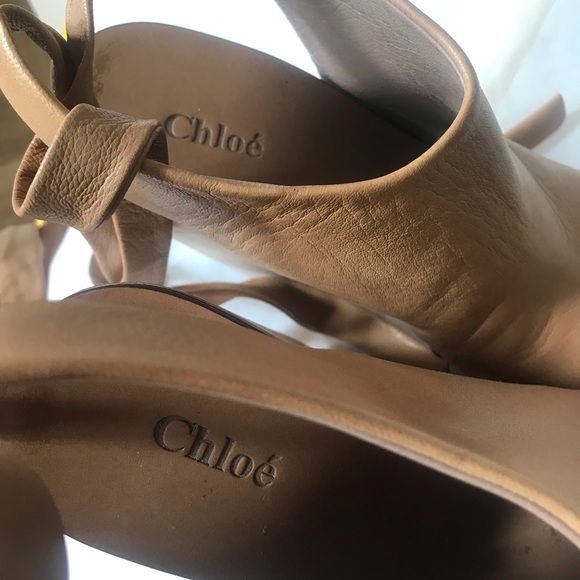 Chloe laced up heels size 8 - Picture 2 of 4